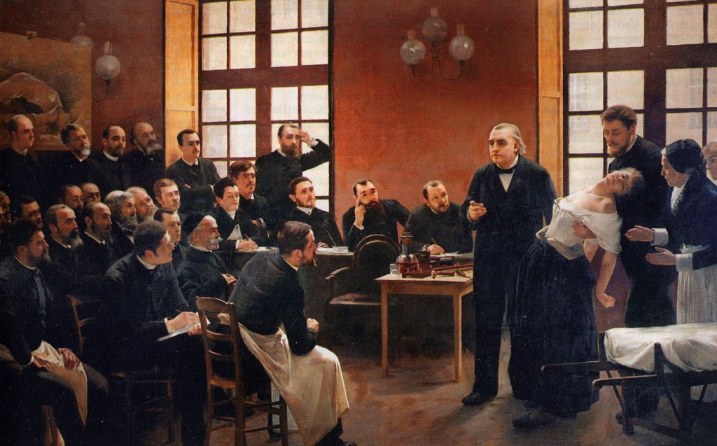 lecon d'hypnose à la Salpêtrière par Jean Marie Charcot